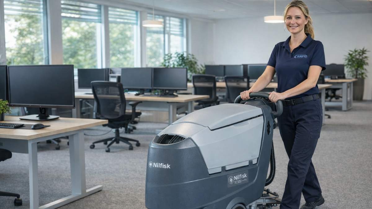 irodatakarítás budapest professzionális takarító cég gépi padlótisztítással modern irodában